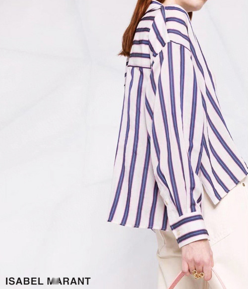 Isabel Maran*  striped blouse;루즈한 핏감이 너무 내츄럴하고 멋스러운 스트라잎셔츠~~