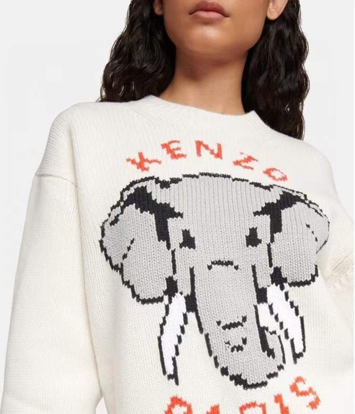 KENZ* elephant sweater ;코끼리처럼 루즈한 엘리펀트 울 스웨터~~너무 상큼^^