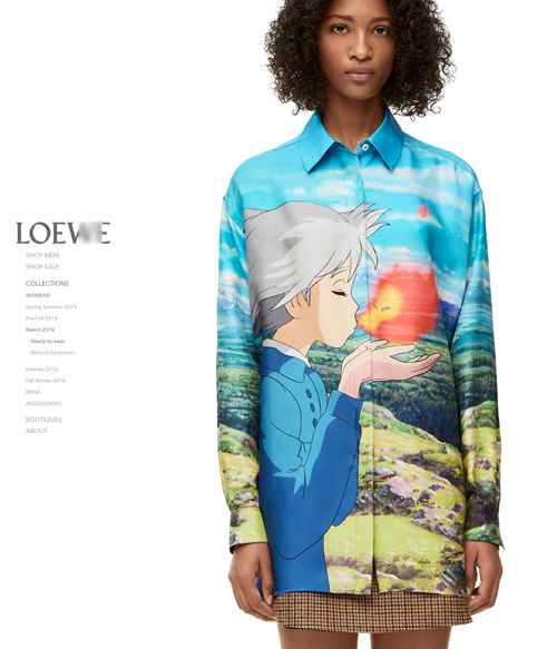 Loew* silk shirts ; 하울 콜라보가 더욱 멋스러운~~실크셔츠!!