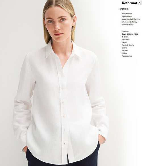 Reformatio*(or) Linen shirts ;내츄럴한 멋스러움이 가득한 린넨셔츠 정로 소량입고되었어요~~ ;피팅추가